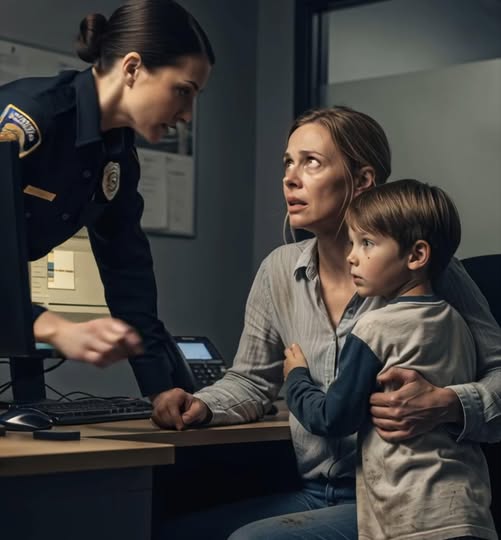 The police called to say my son was found walking alone late at night. At the station, he held onto me and said, ‘Mom, Dad didn’t let me in…He was playing a scαɾy game in your room.