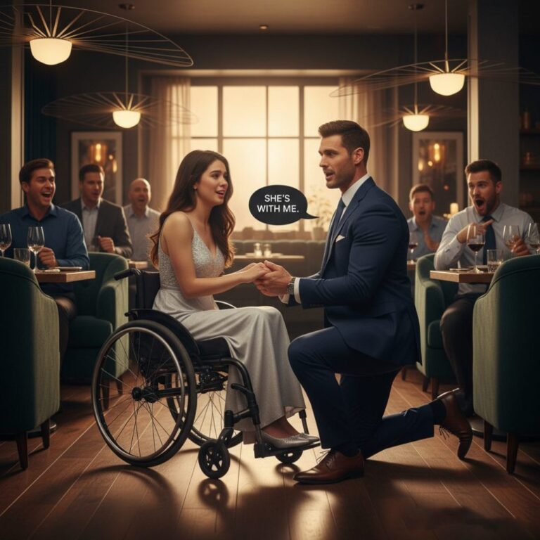 They Set Up the Paralyzed Girl as a Joke on a Blind Date—Until the Single Dad CEO Took Her Hand and… Said “She’s With Me”