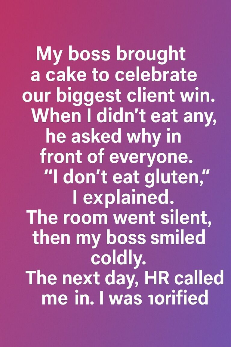 “The Cake That Taught My Boss a Lesson About Respect”