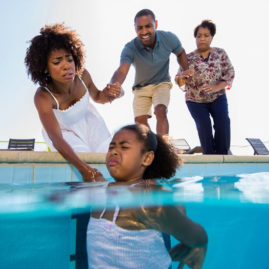 My stepmother pushed my daughter into a 2 meter deep pool while no one in the family knew how to swim. I quickly jumped in to save her but my father grabbed my hand and whispered the whole secret of my stepmother to my biological child…