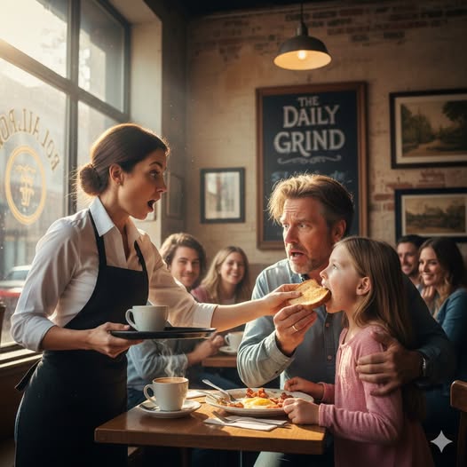 His wife died 5 years ago, a single father took his daughter out for breakfast, when he saw the waitress the child screamed “oh, mom, dad”