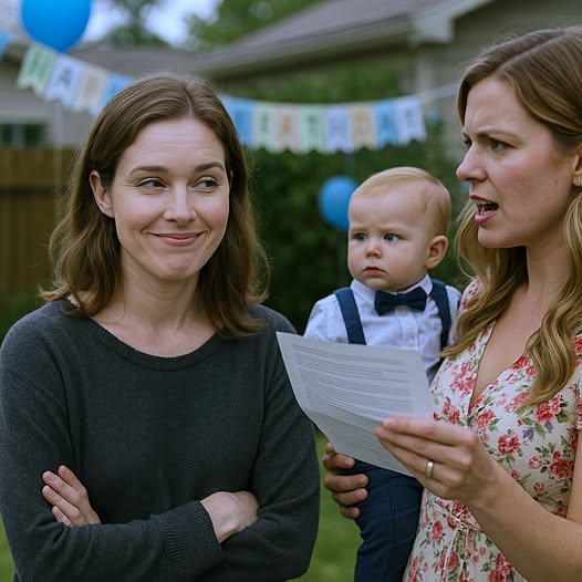 After my husband’s funeral, I went to my sister’s son’s first birthday party. She announced, «My son is your husband’s child. So as inheritance, I’ll take half of your $800,000 house.» She even showed me his will. I said, «Oh, I see,» and tried to hold back my laughter.