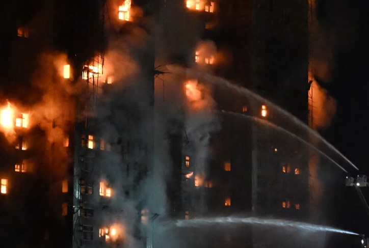 Hong Kong fire live: At least 44 dead, nearly 300 missing in Tai Po as blaze engulfs apartment buildings