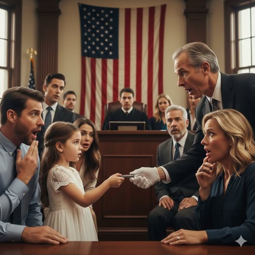 My husband files for divorce, and my 7-year-old daughter asks the judge: “May I show you something that Mom doesn’t know about, Your Honor?”