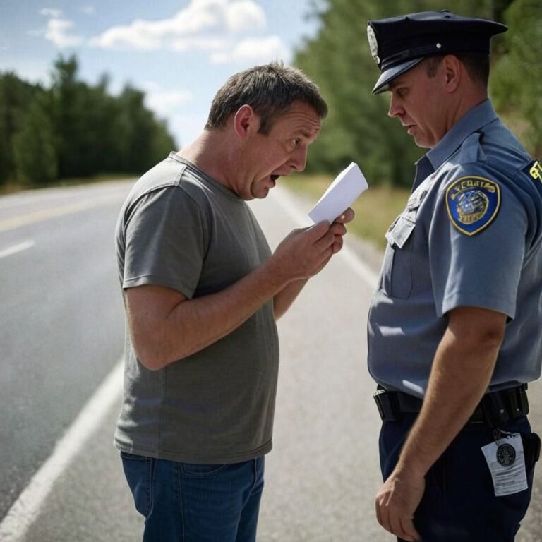 My wife was pulled over for speeding, the officer ran her license, and he pulled me aside. “Sir, I need you to listen to me carefully….