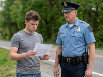 My wife was pulled over for speeding, the officer ran her license, and he pulled me aside. “Sir, I need you to listen to me carefully. Do not go home. Get somewhere safe.” I was stunned. “Why?” He paused. “I can’t explain now, it’s horrifying….” Then he handed me a note. I opened it, and I found out the shocking truth…