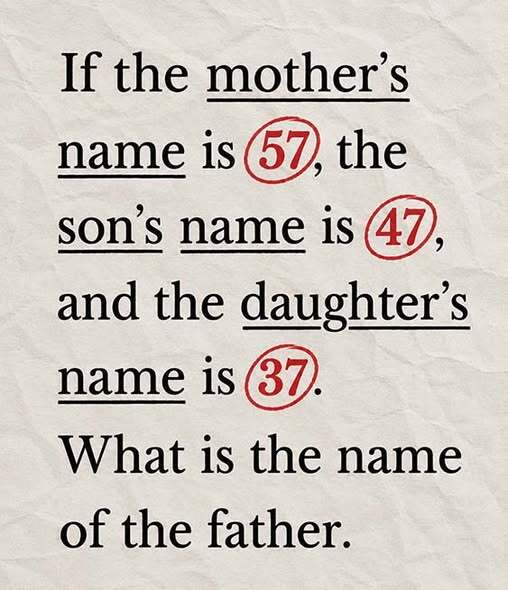 What is the name of the father?